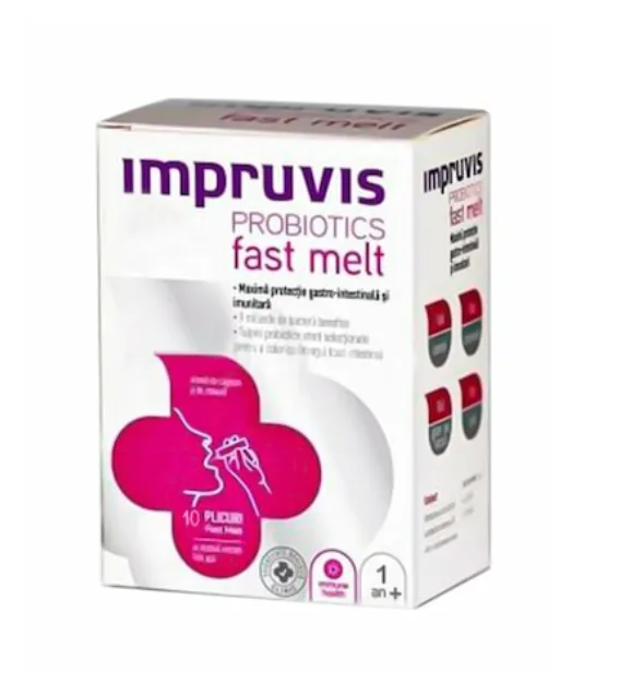 Probiotice Fast Melt, 10 plicuri, Impruvis — preț și oferte