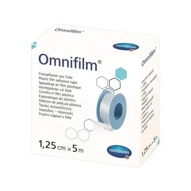 Plasture hipoalergen pe suport de hartie Omnipor, 1.25cm x 5m, Hartmann — preț și oferte