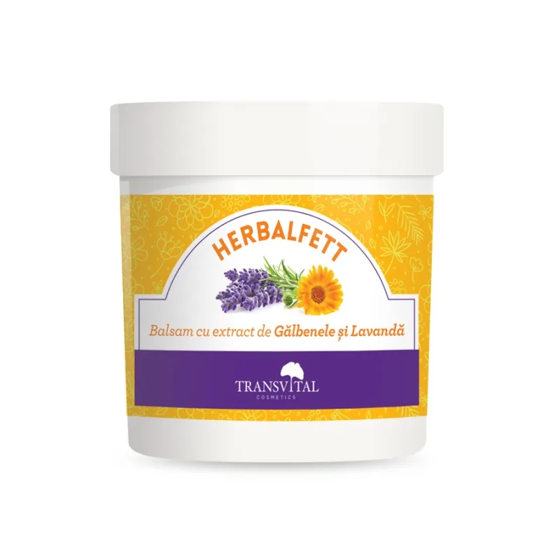Herbalfett Balsam cu extract de Galbenele si Lavanda, 250ml, Transvital TRANSVITAL COSMETICS — preț și oferte
