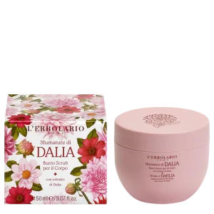 L'Erbolario Unt exfoliant pentru corp Shades of Dahlia, 150ml