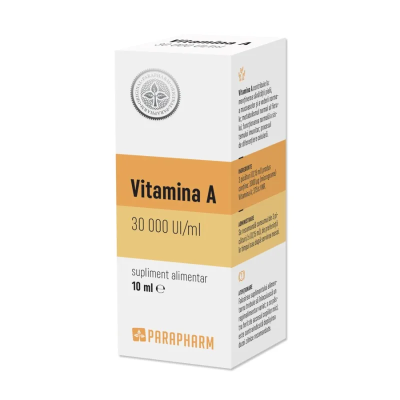 Vitamina A 30 000 UI, 10ml, Parapharm — preț și oferte