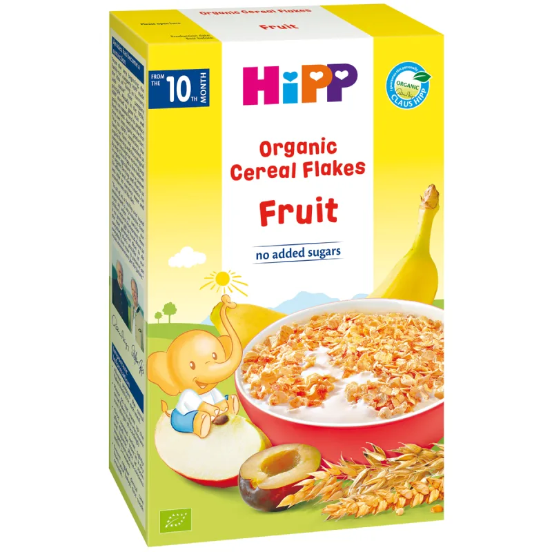 Fulgi de cereale ecologice cu fructe, 200g, Hipp — preț și oferte