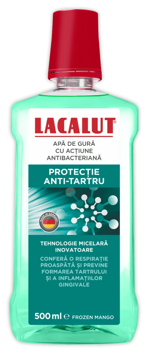 Apa de gura micelara protectie antitartru, 500ml, Lacalut — preț și oferte