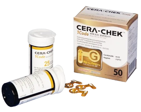 Teste de glicemie, 50 buc, Cera-Chek — preț și oferte