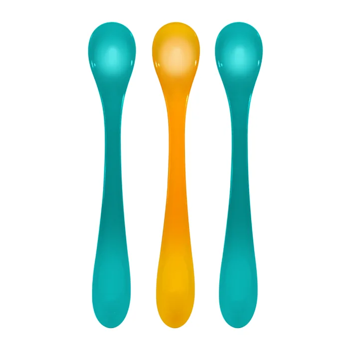 Set linguri cu maner lung, +3 luni, 3 bucati, PUR PUR BABY — preț și oferte