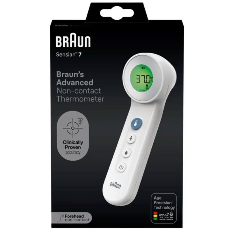 Termometru No touch + touch cu Age Precision BNT400, Braun — preț și oferte