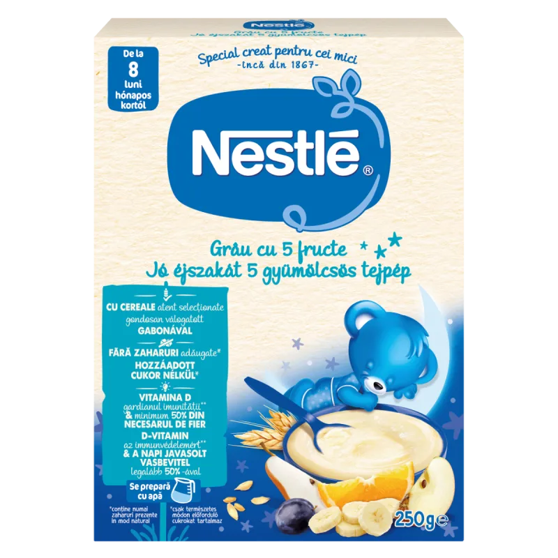 Cereale din grau cu 5 fructe Somn Usor +8 luni, 250g, Nestle — preț și oferte