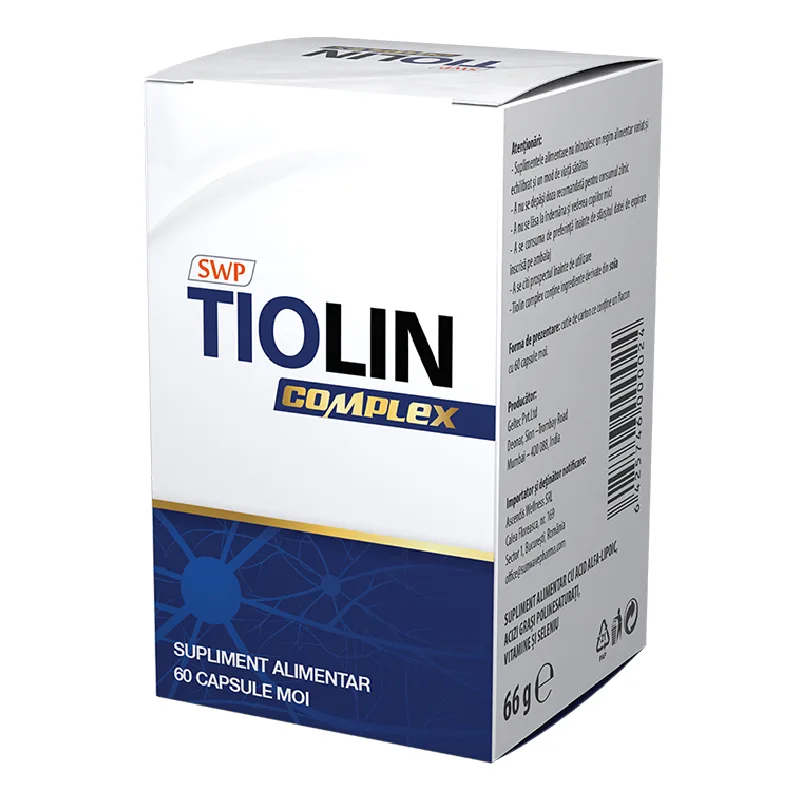 Tiolin Complex, 60 capsule, Sun Wave Pharma — preț și oferte