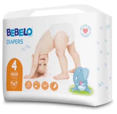 Bebelo Scutece Maxi Numarul 4, 48 bucati — preț și oferte