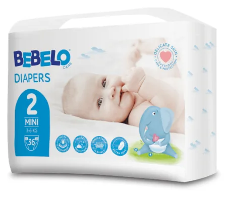 Bebelo Scutece Mini Numarul 2, 36 bucati — preț și oferte