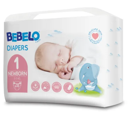 Bebelo Scutece pentru nou nascuti Numarul 1, 28 bucati — preț și oferte