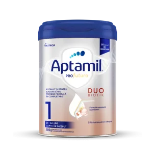 Lapte de inceput 0-6 luni PRO Futura DUO-BIOTIK 1, 800g, Aptamil