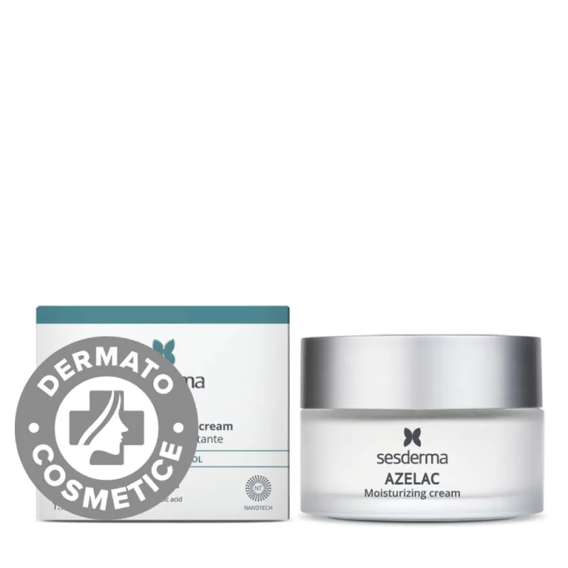Crema hidratanta pentru ten uscat predispus la acnee Azelac, 50ml, Sesderma — preț și oferte