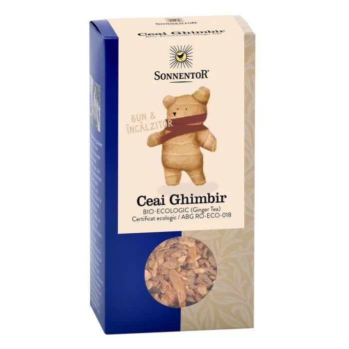 Ceai Bio Ghimbir (Zingiber officinale Roscoe), 90g, Sonnentor — preț și oferte