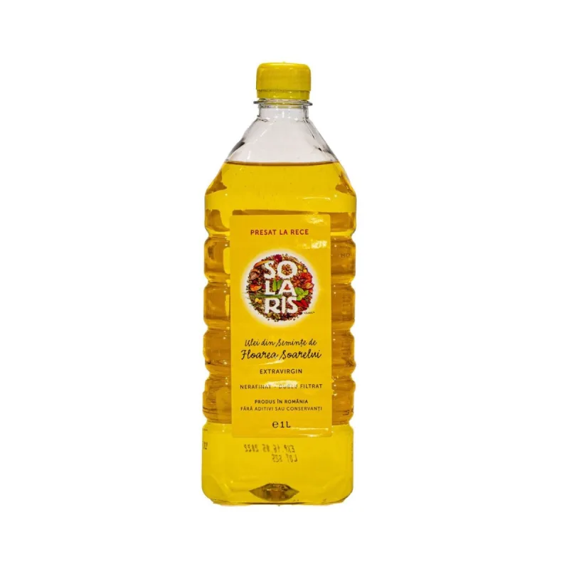 Ulei de Floarea soarelui presat la rece, 1l, Solaris — preț și oferte