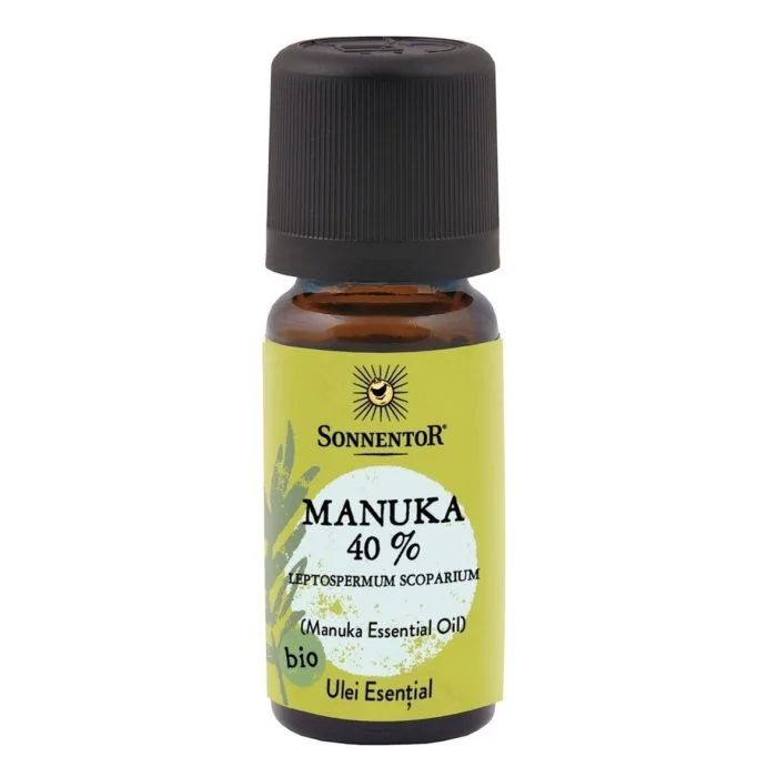 Ulei Bio Esential Manuka 40%  (Leptospermum Scoparium) in alcool, 10ml,  Sonnentor — preț și oferte