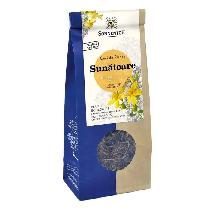 Ceai Bio Sunatoare (Hypericaum perforatum), 50g, Sonnentor — preț și oferte