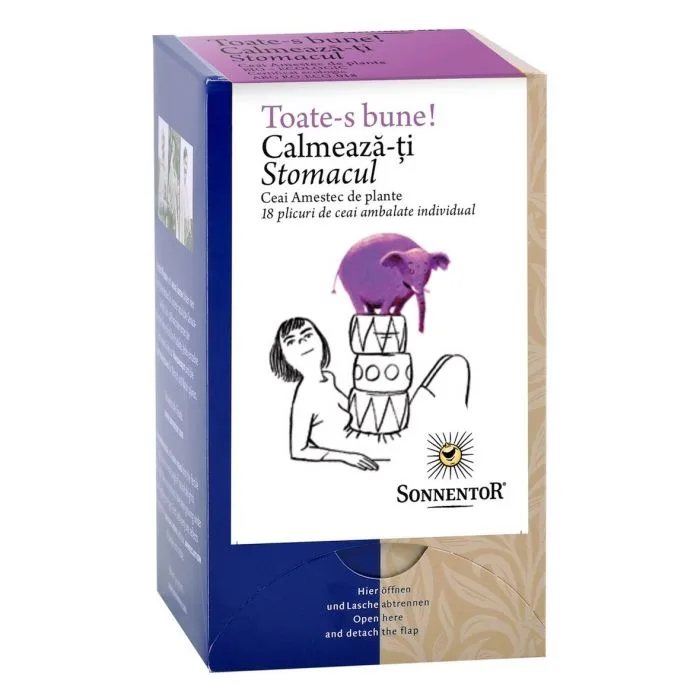 Ceai Bio Calmeaza-ti Stomacul, 18 plicuri, Sonnentor — preț și oferte