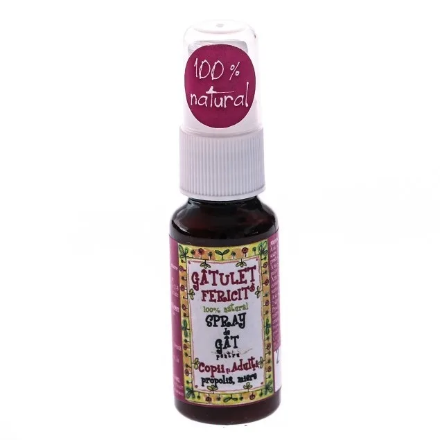 Spray de gat pentru copii si adulti Gatulet Fericit, 50ml, Prisaca Transilvania — preț și oferte