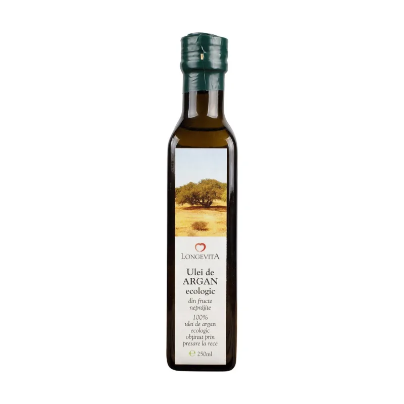 Ulei de argan presat la rece Bio, 250ml, Longevita — preț și oferte