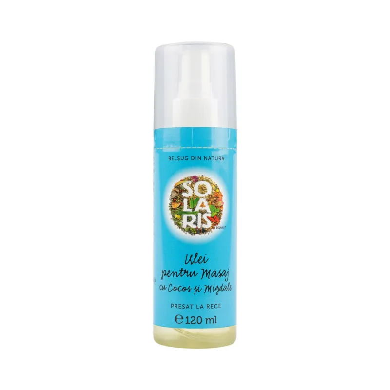 Ulei de masaj cu cocos si migdale, 120ml, Solaris — preț și oferte