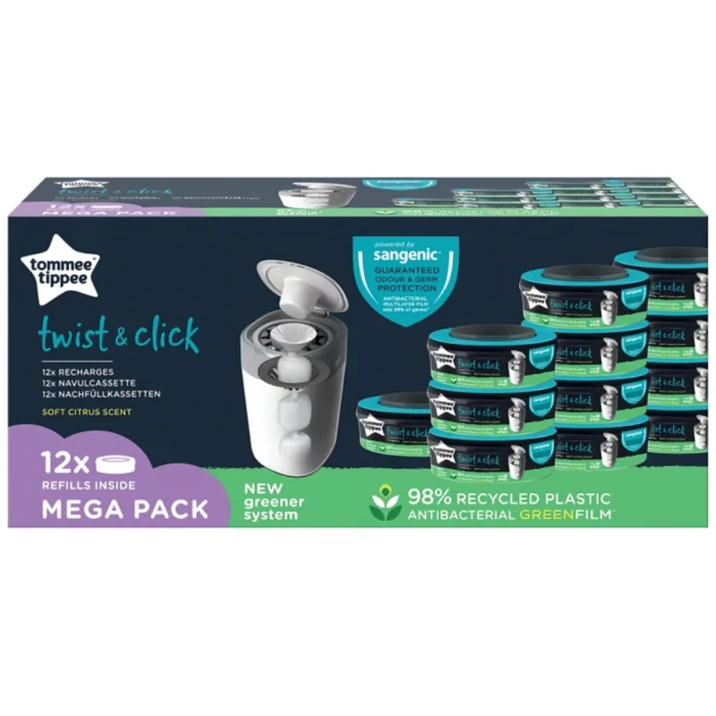 Rezerve Twist & Click, 12 bucati, Tommee Tippee — preț și oferte