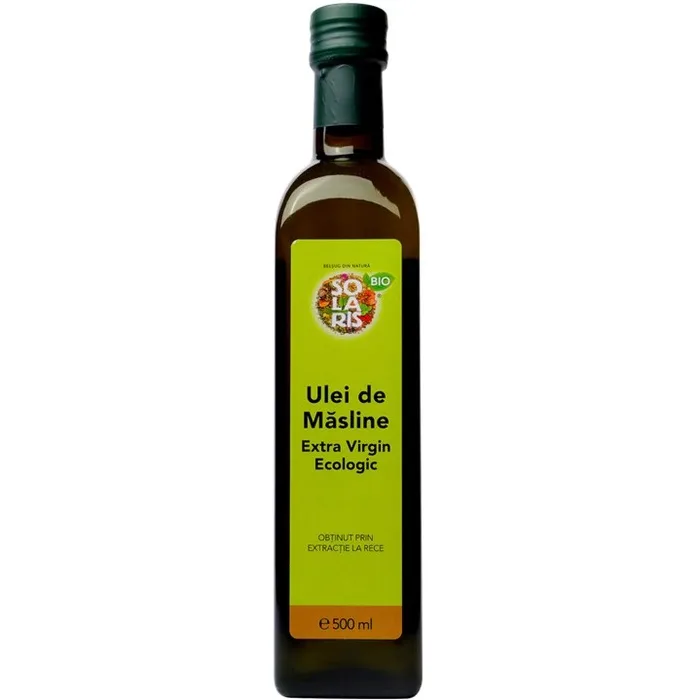 Ulei bio extravirgin de masline, 500ml, Solaris — preț și oferte