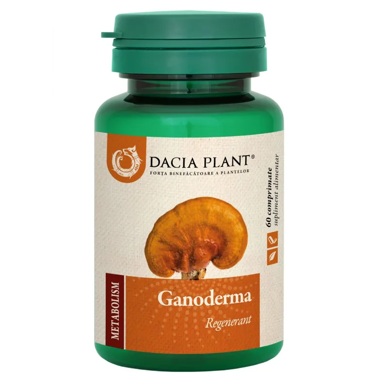 Ganoderma, 60 comprimate, Dacia Plant — preț și oferte