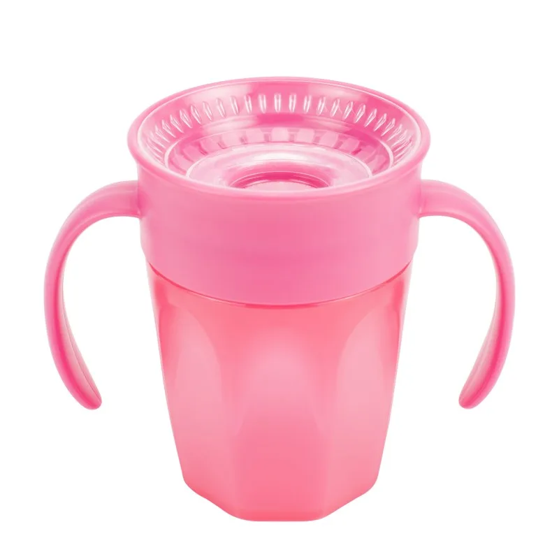 Canita roz cu manere Cheers 360, 200ml, Dr. Brown's — preț și oferte