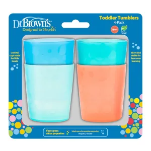 Set pahare colorate, 4 bucati, Dr. Brown's