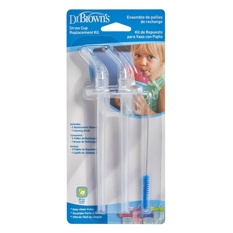 Set rezerve pai pentru canita + periuta de curatare, 2 bucati, Dr. Brown's — preț și oferte