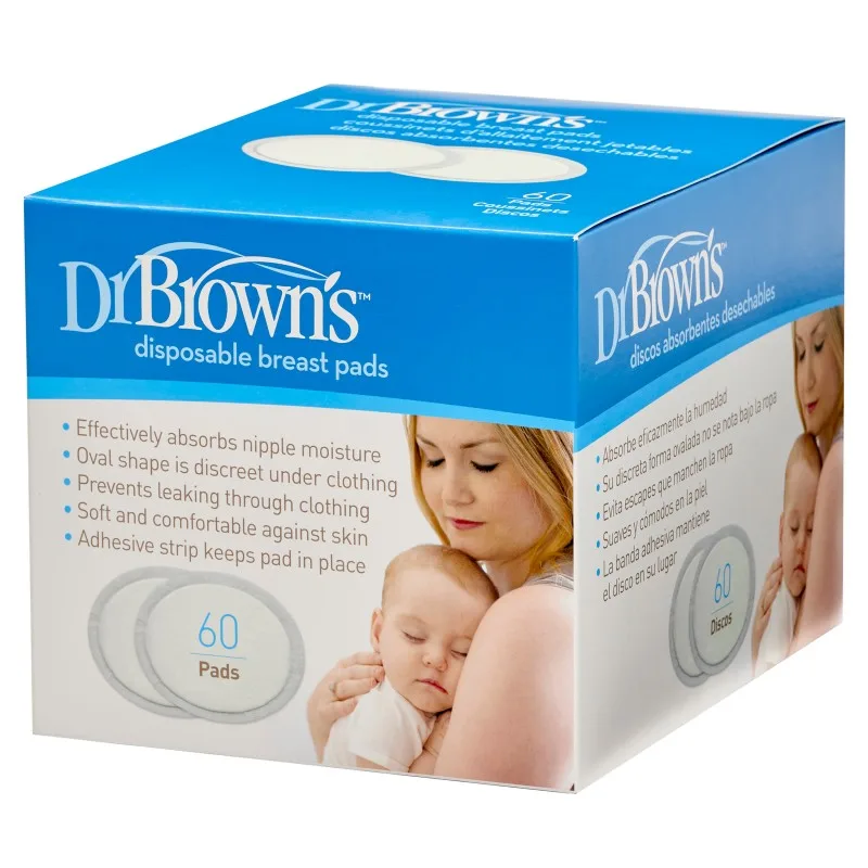 Dischete pentru san de unica folosinta, 60 bucati, Dr. Brown's — preț și oferte