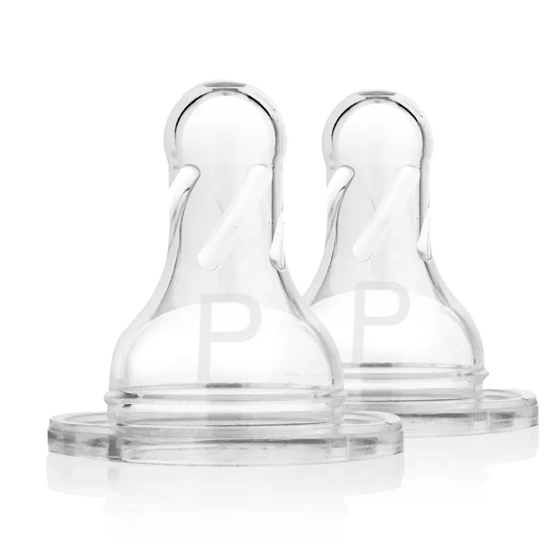 Tetine silicon gat ingust pentru prematuri, 2 bucati, Dr. Brown's — preț și oferte
