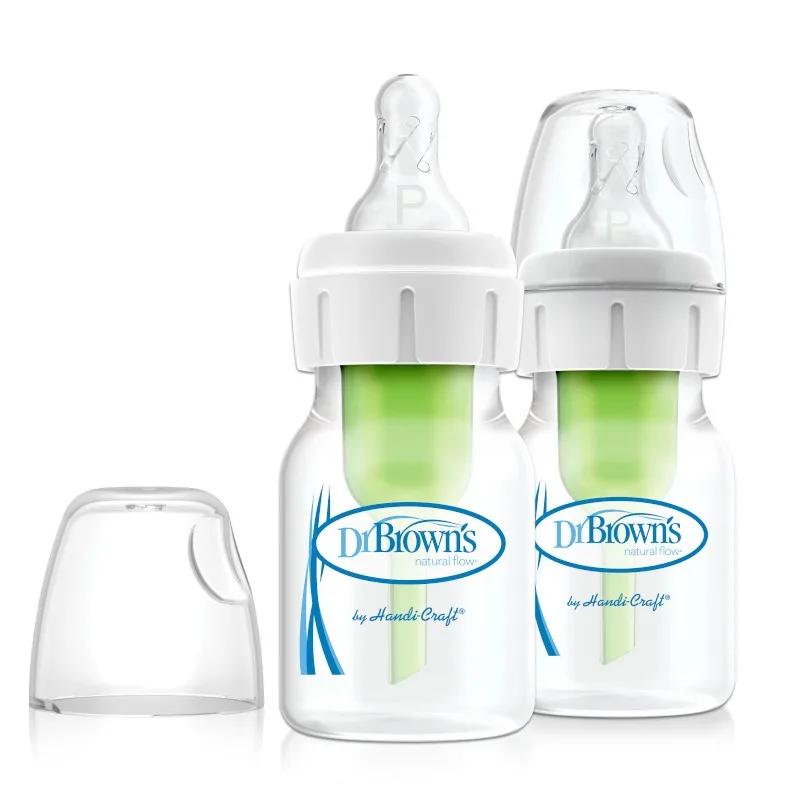 Set biberoane anti-colici cu gat ingust pentru prematuri, 2 x 60ml, Dr. Brown's — preț și oferte