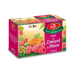 Ceai cu zmeura si miere, 20 plicuri, Fares