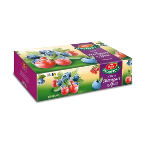 Ceai cu merisoare si afine Aromafruct, 100 plicuri, Fares