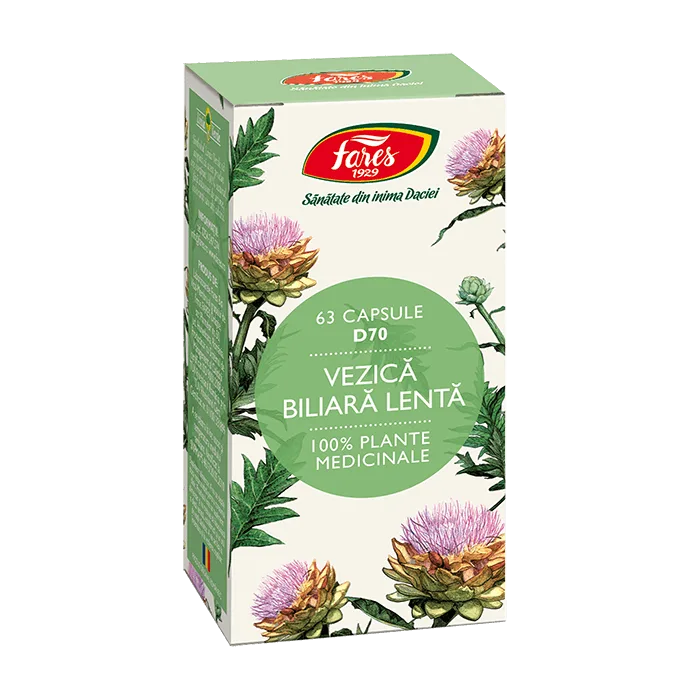 Vezica biliara lenta, 63 capsule, Fares — preț și oferte