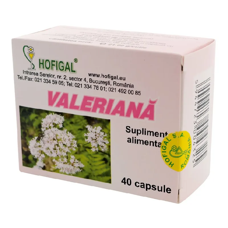 Valeriana, 40 capsule, Hofigal — preț și oferte