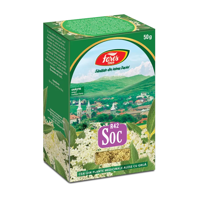 Ceai de soc, 50g, Fares — preț și oferte