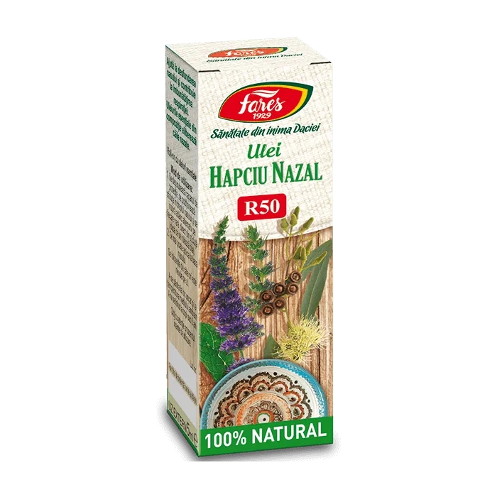 Ulei decongestionant nazal Hapciu Nazal R50, 5ml, Fares — preț și oferte