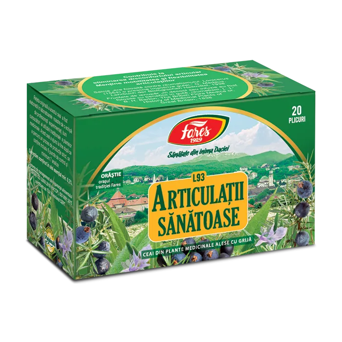 Ceai Articulatii sanatoase L93, 20 pliculete, Fares — preț și oferte