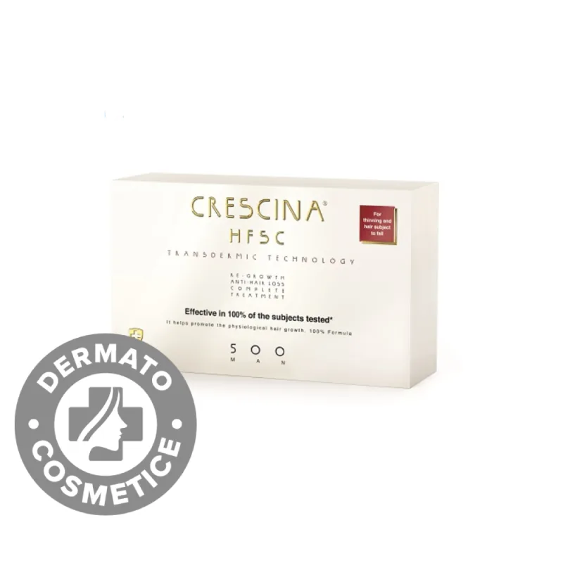 Tratament complet Transdermic HFSC 500 barbati Crescina, 10 + 10 fiole, Labo — preț și oferte