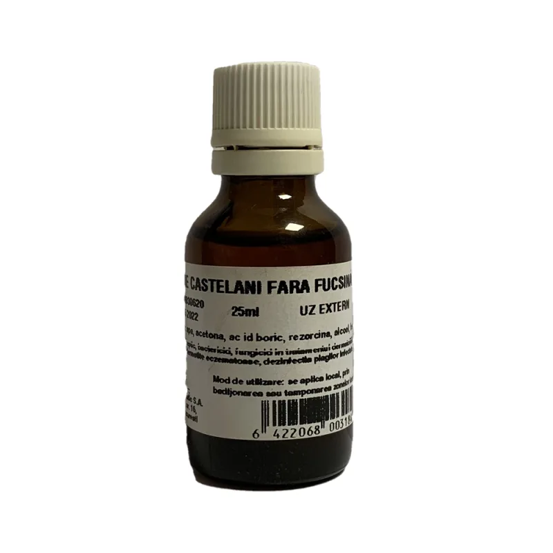 Solutie Castelani fara fucsina, 25ml, Tis Farmaceutic — preț și oferte