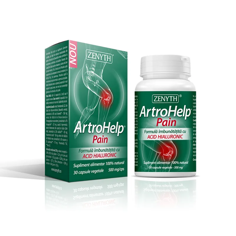 Artrohelp Pain cu Acid Hyaluronic, 30 capsule, Zenyth — preț și oferte