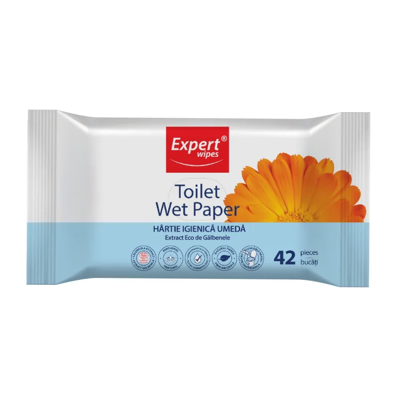 Servetele hartie igienica umeda, 42 bucati, Expert Wipes — preț și oferte