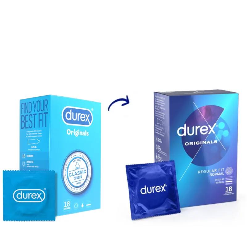 Prezervative Originals, 18 bucati, Durex — preț și oferte