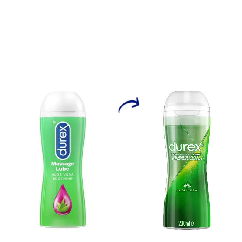 Gel lubrifiant pentru masaj 2 in 1 cu aloe vera, 200ml, Durex — preț și oferte