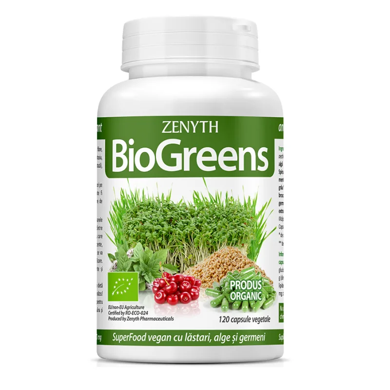 BioGreens, 120 capsule, Zenyth — preț și oferte