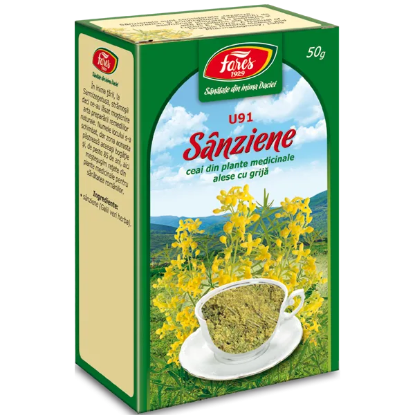 Ceai de sanziene U91, 50g, Fares — preț și oferte