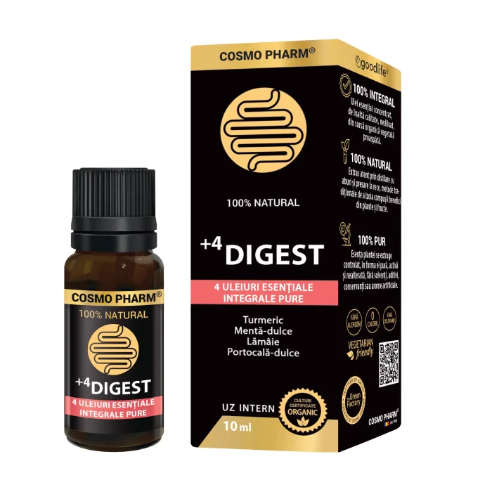 Ulei esential +4 DIGEST, 10 ml, Cosmo Pharm — preț și oferte
